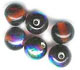 Half Rainbow Glass Beads - click here for large view